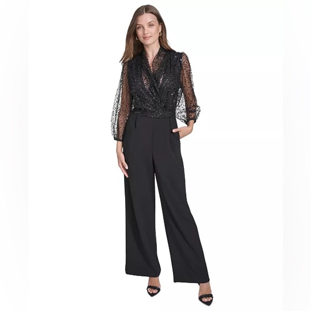 Halston Heritage - Women's Sequined Jumpsuit